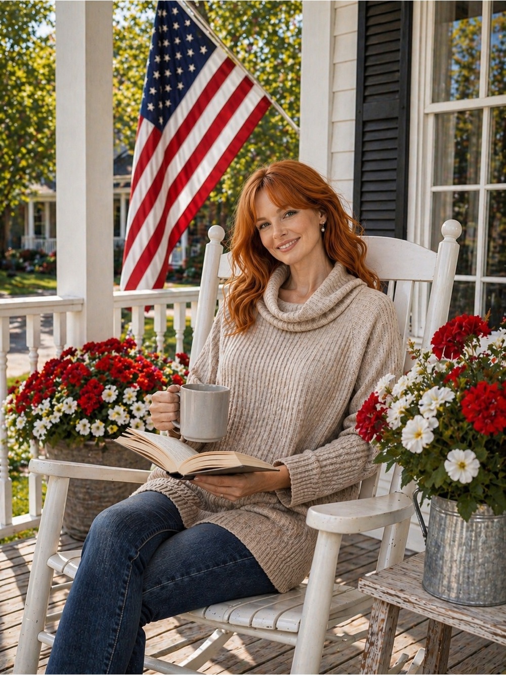 Vintage Havana Oatmeal Relaxed Neck Sweater with Ribbed Knit